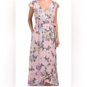 NWT Band Of Gypsies Wrap Maxi Dress Sz S